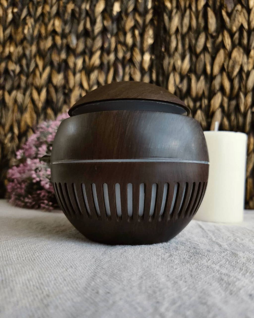 Difusor Eléctrico Aromático 200ml - Diseño Madera